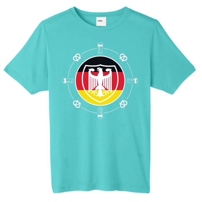 Oktoberfest Circle Eagle Flag Logo ChromaSoft Performance T-Shirt