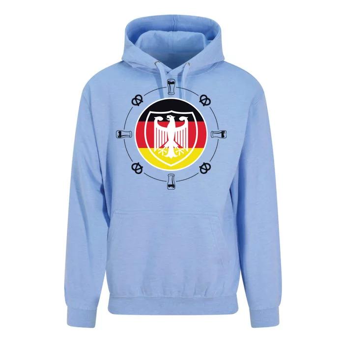 Oktoberfest Circle Eagle Flag Logo Unisex Surf Hoodie