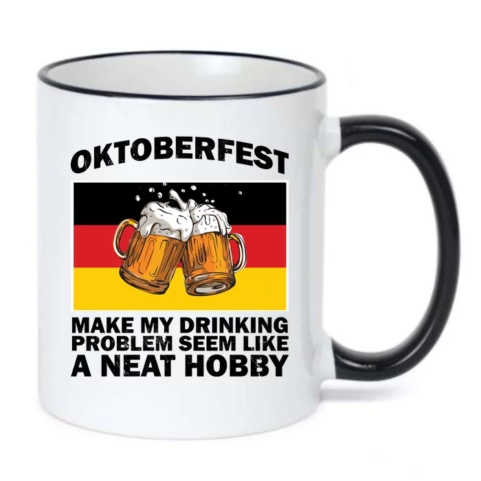 Oktoberfest Drinking Problems Black Color Changing Mug