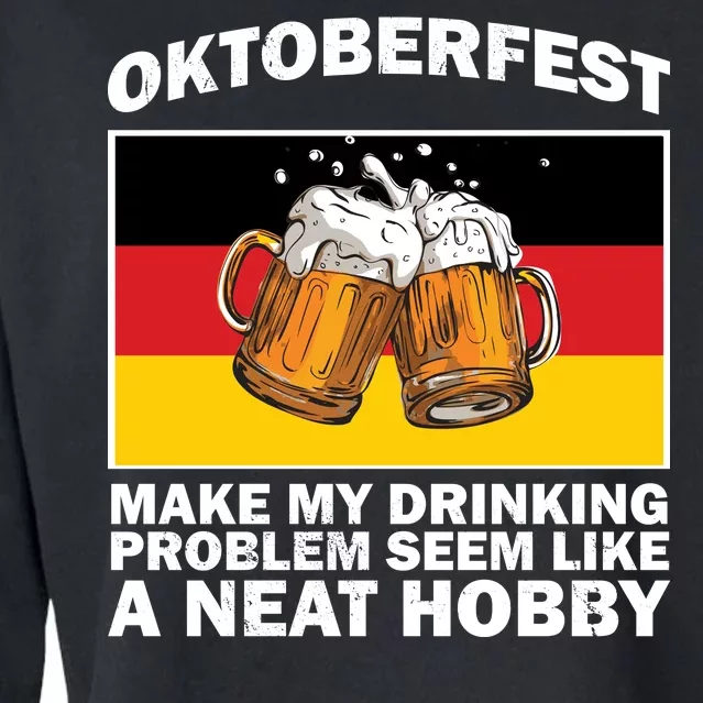 Oktoberfest Drinking Problems Cropped Pullover Crew