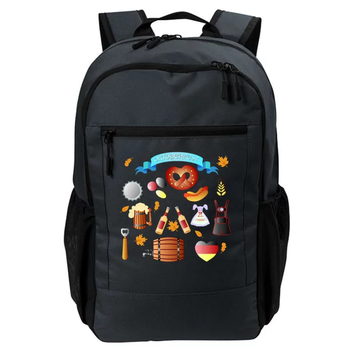 Oktoberfest Festive Mashup Beer Pretzel German Daily Commute Backpack