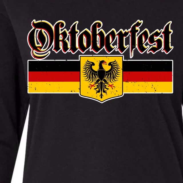 Oktoberfest German Coat of Arms Womens Cotton Relaxed Long Sleeve T-Shirt