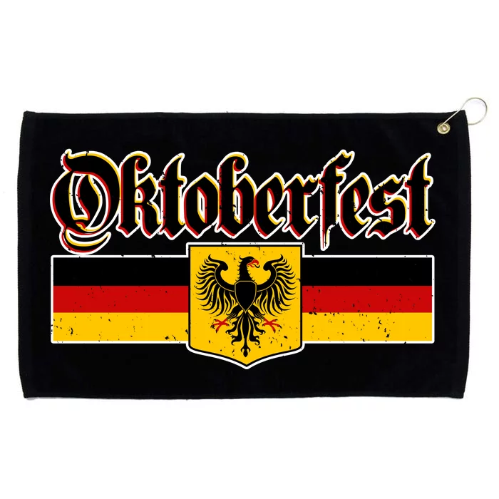 Oktoberfest German Coat of Arms Grommeted Golf Towel