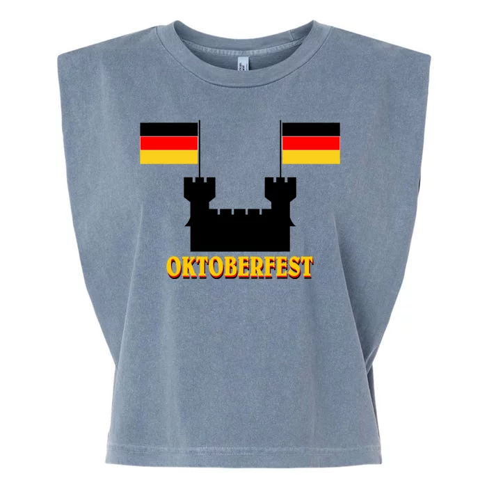 Oktoberfest German Flag Castle Garment-Dyed Women's Muscle Tee