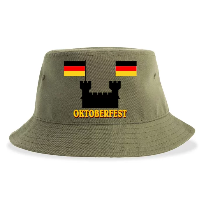 Oktoberfest German Flag Castle Sustainable Bucket Hat