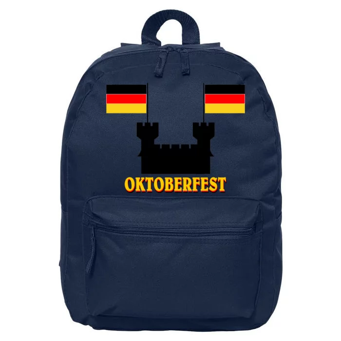 Oktoberfest German Flag Castle 16 in Basic Backpack