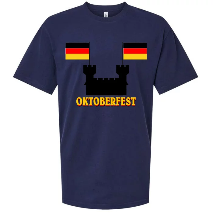 Oktoberfest German Flag Castle Sueded Cloud Jersey T-Shirt