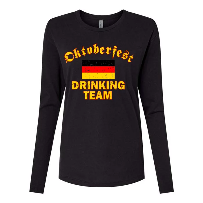 Oktoberfest Germany Drinking Team Womens Cotton Relaxed Long Sleeve T-Shirt