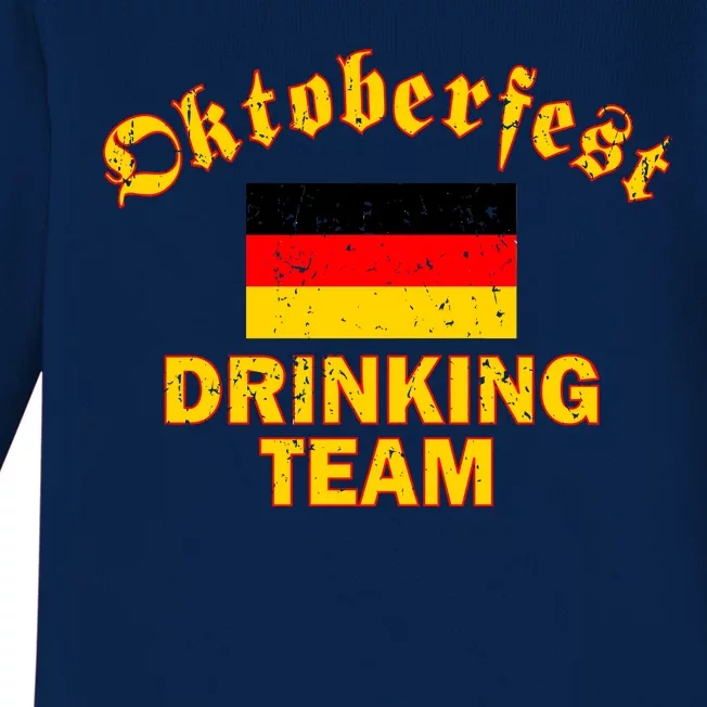 Oktoberfest Germany Drinking Team Baby Long Sleeve Bodysuit