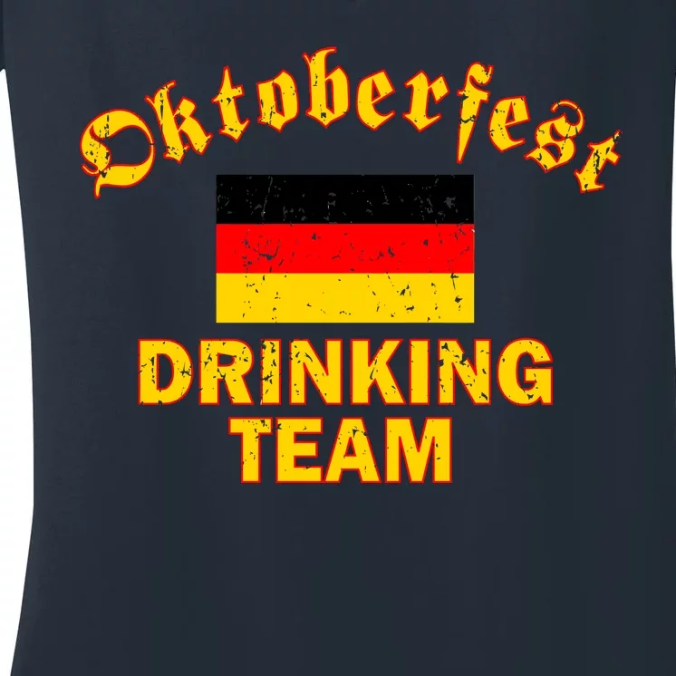 Oktoberfest Germany Drinking Team Women's V-Neck T-Shirt