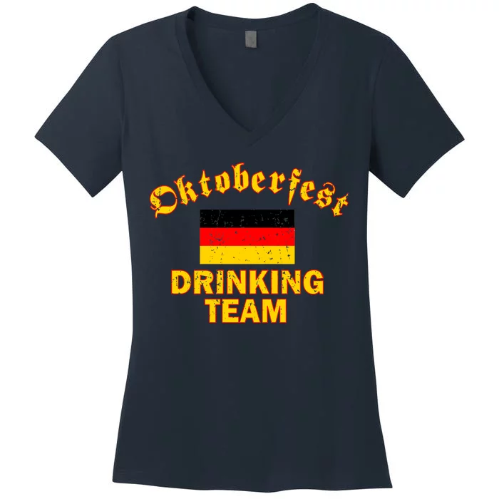 Oktoberfest Germany Drinking Team Women's V-Neck T-Shirt