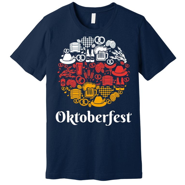 Oktoberfest Holiday Flag Mash Up Premium T-Shirt