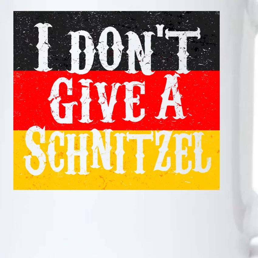 Oktoberfest I Don't Give A Schnitzel German Flag Black Color Changing Mug