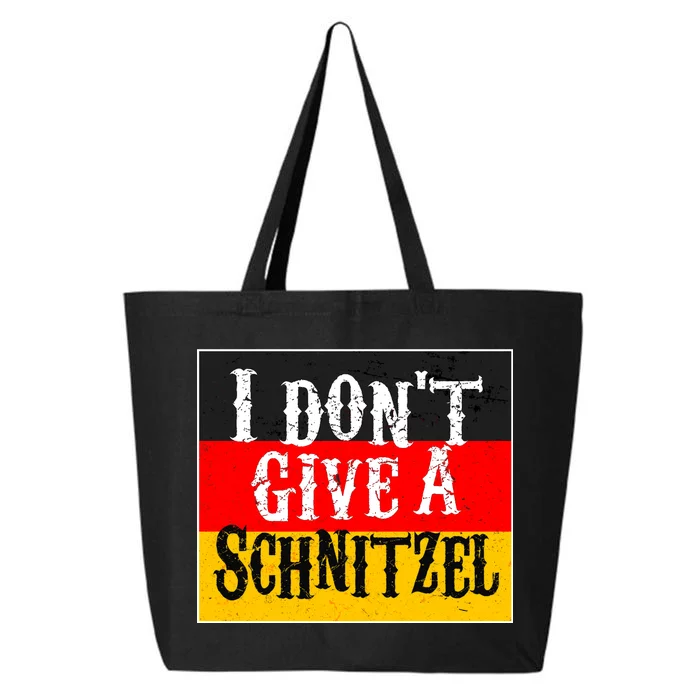 Oktoberfest I Don't Give A Schnitzel German Flag 25L Jumbo Tote