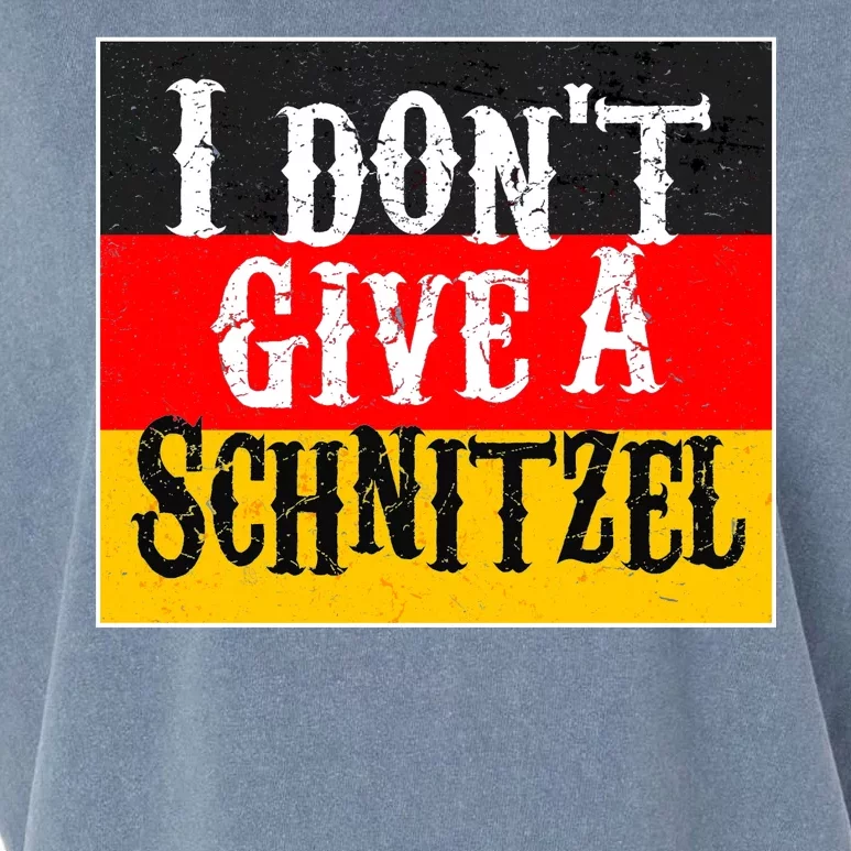 Oktoberfest I Don't Give A Schnitzel German Flag Garment-Dyed Women's Muscle Tee