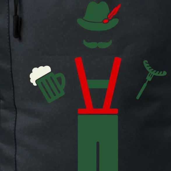 Oktoberfest Mustache Lederhosen Beer & Sausage Icon Daily Commute Backpack