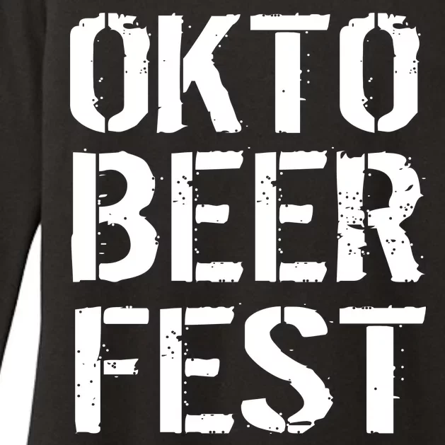 Oktoberfest Okto Beer Fest Logo Womens CVC Long Sleeve Shirt