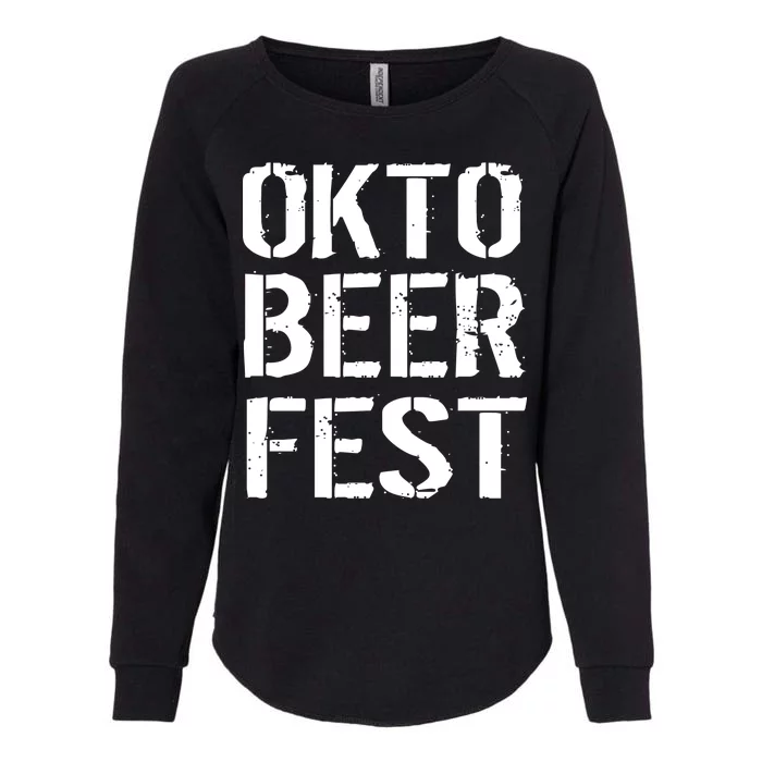 Oktoberfest Okto Beer Fest Logo Womens California Wash Sweatshirt