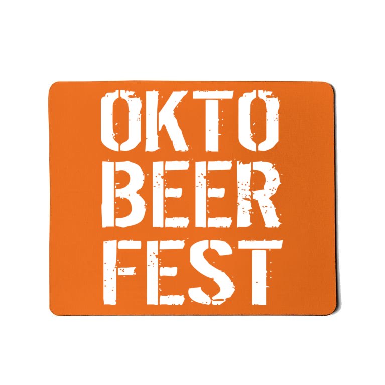 Oktoberfest Okto Beer Fest Logo Mousepad