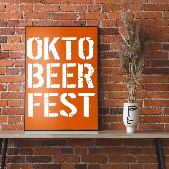 Oktoberfest Okto Beer Fest Logo Poster