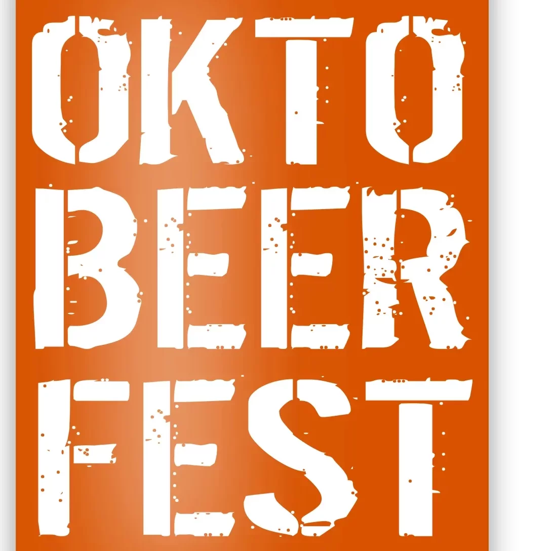 Oktoberfest Okto Beer Fest Logo Poster