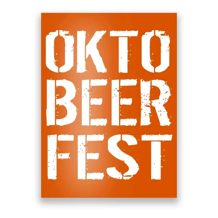 Oktoberfest Okto Beer Fest Logo Poster