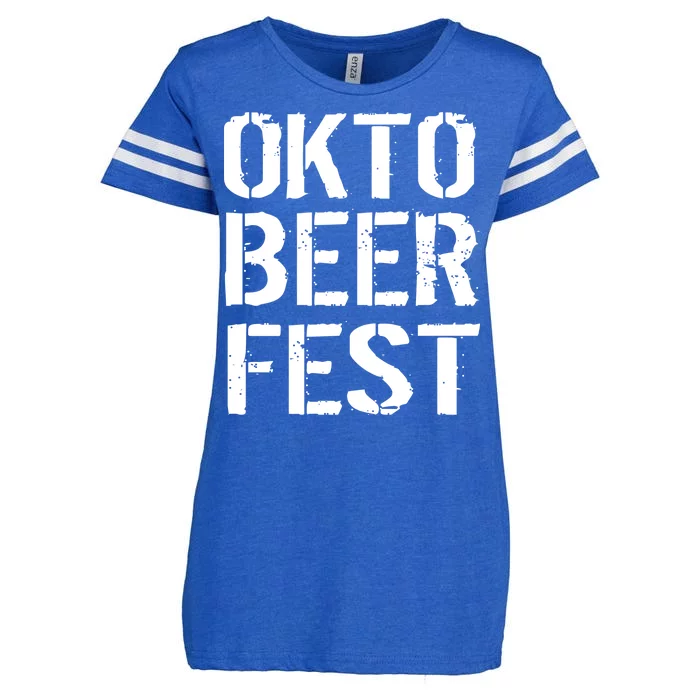 Oktoberfest Okto Beer Fest Logo Enza Ladies Jersey Football T-Shirt