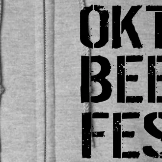 Oktoberfest Okto Beer Fest Logo Full Zip Hoodie