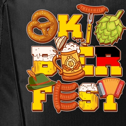 Oktoberfest Party Logo City Backpack