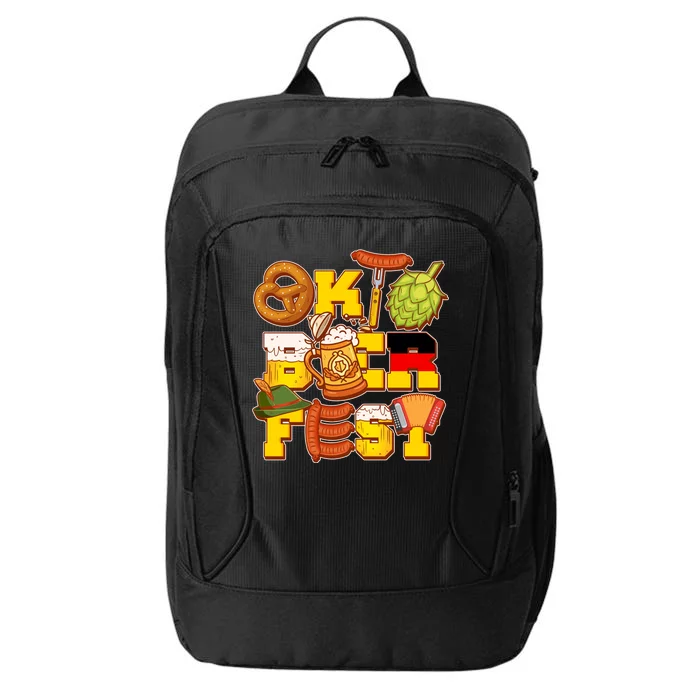 Oktoberfest Party Logo City Backpack