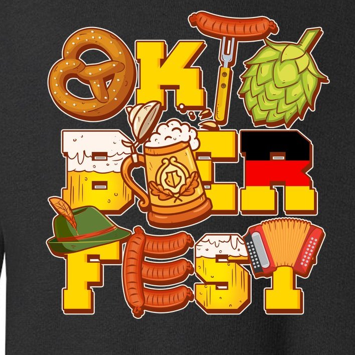 Oktoberfest Party Logo Toddler Sweatshirt