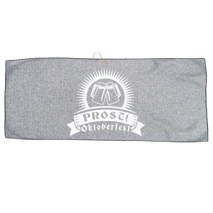 Oktoberfest Prost Large Microfiber Waffle Golf Towel