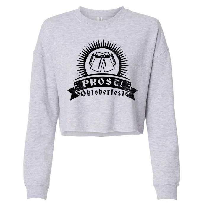 Oktoberfest Prost Cropped Pullover Crew