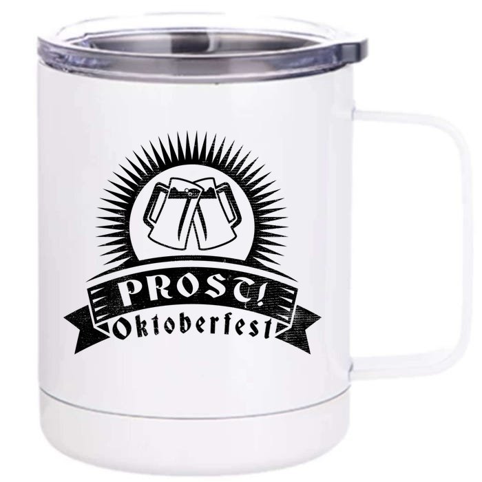 Oktoberfest Prost Front & Back 12oz Stainless Steel Tumbler Cup