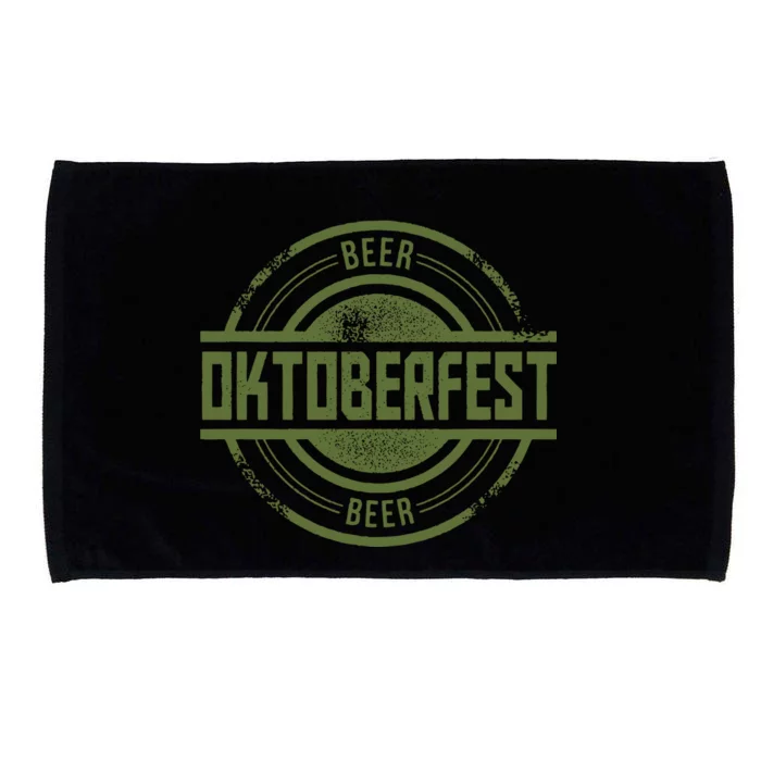 Oktoberfest Vintage Beer Logo Microfiber Hand Towel