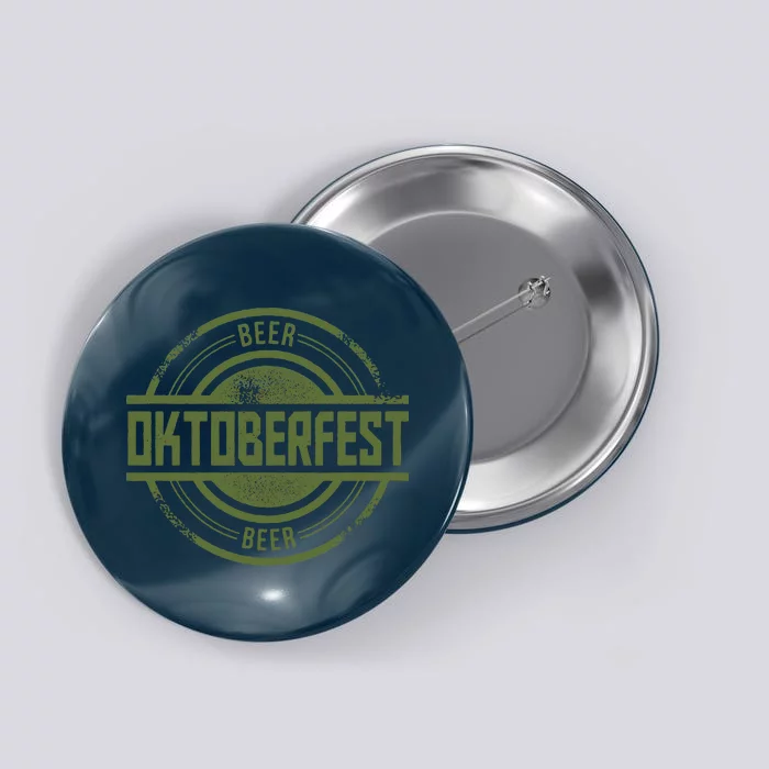 Oktoberfest Vintage Beer Logo Button