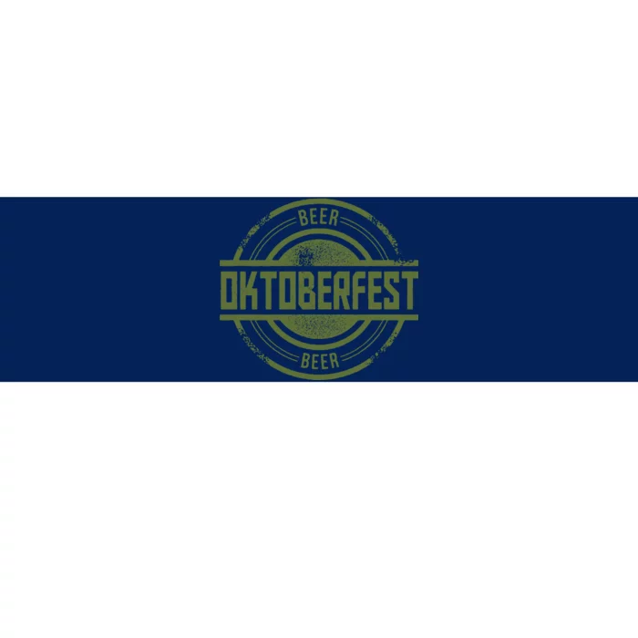 Oktoberfest Vintage Beer Logo Bumper Sticker