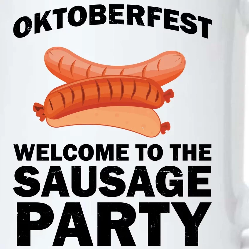 Oktoberfest Welcome To The Sausage Party Black Color Changing Mug