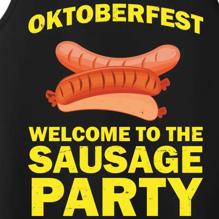 Oktoberfest Welcome To The Sausage Party Performance Tank