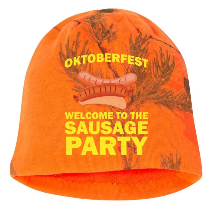 Oktoberfest Welcome To The Sausage Party Kati - Camo Knit Beanie