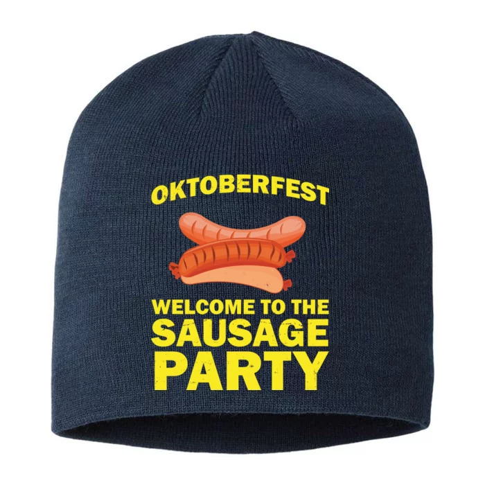 Oktoberfest Welcome To The Sausage Party 8 1/2in Sustainable Knit Beanie