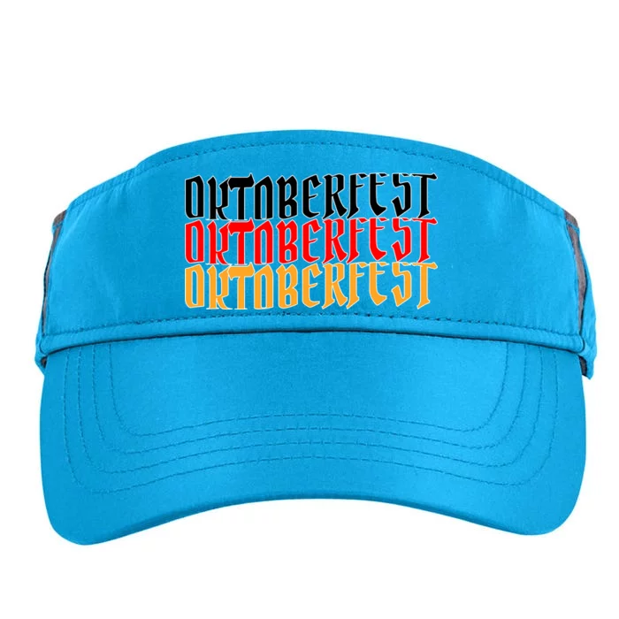 Oktoberfest Word Flag Logo Adult Drive Performance Visor