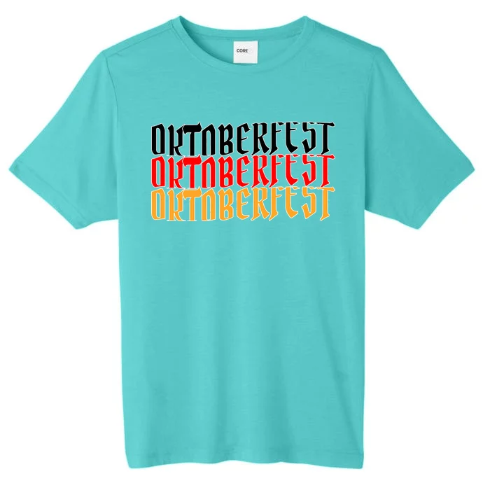 Oktoberfest Word Flag Logo ChromaSoft Performance T-Shirt