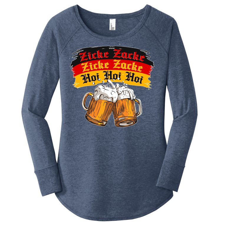 Oktoberfest Zicke Zacke Hoi Hoi Hoi Women’s Perfect Tri Tunic Long Sleeve Shirt