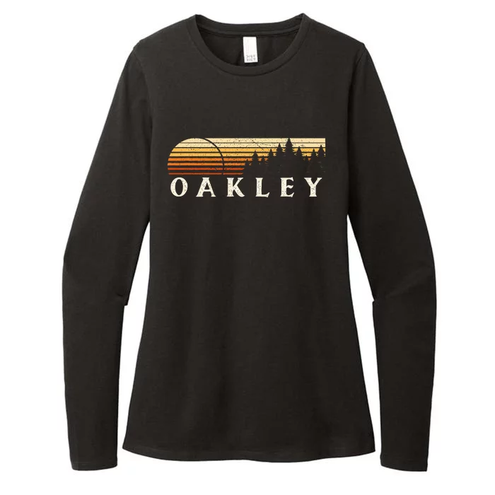 Oakley Ky Vintage Evergreen Sunset Eighties Womens CVC Long Sleeve Shirt