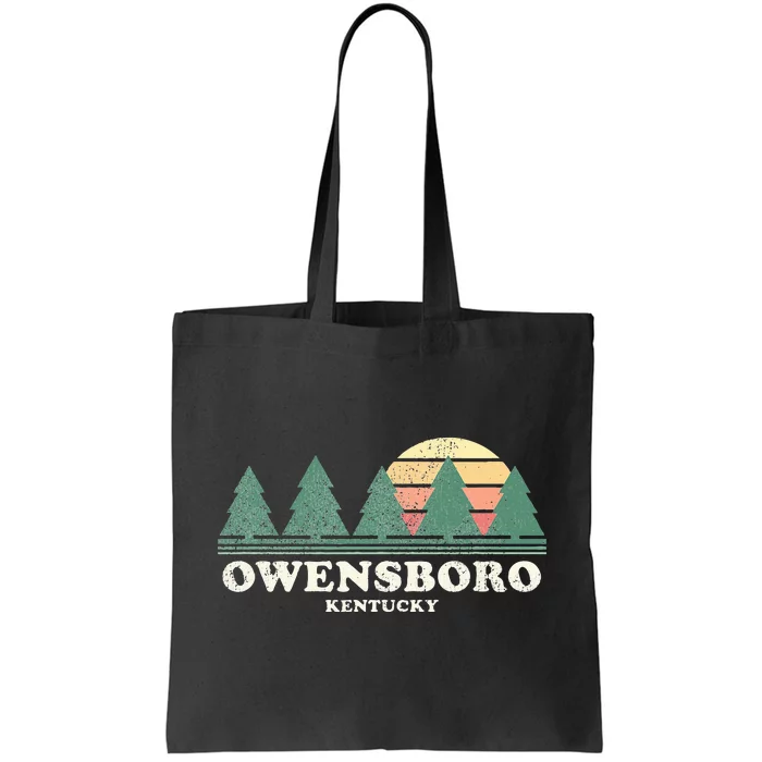 Owensboro Ky Vintage Throwback Retro 70s Design Tote Bag