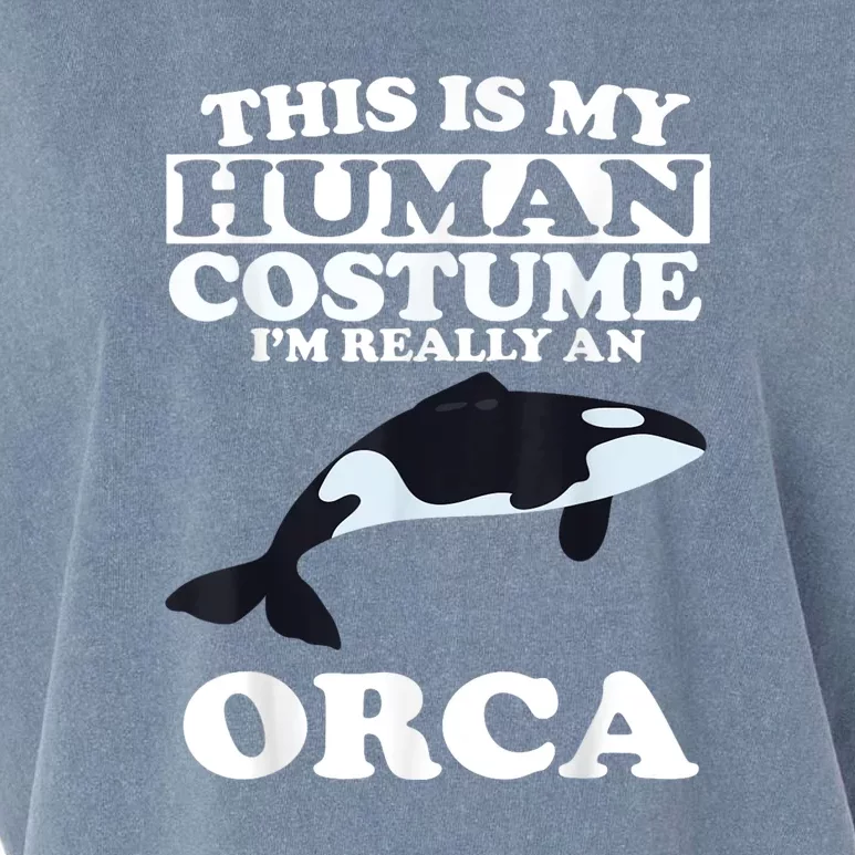 Orca Killer Whale Love Garment-Dyed Women's Muscle Tee