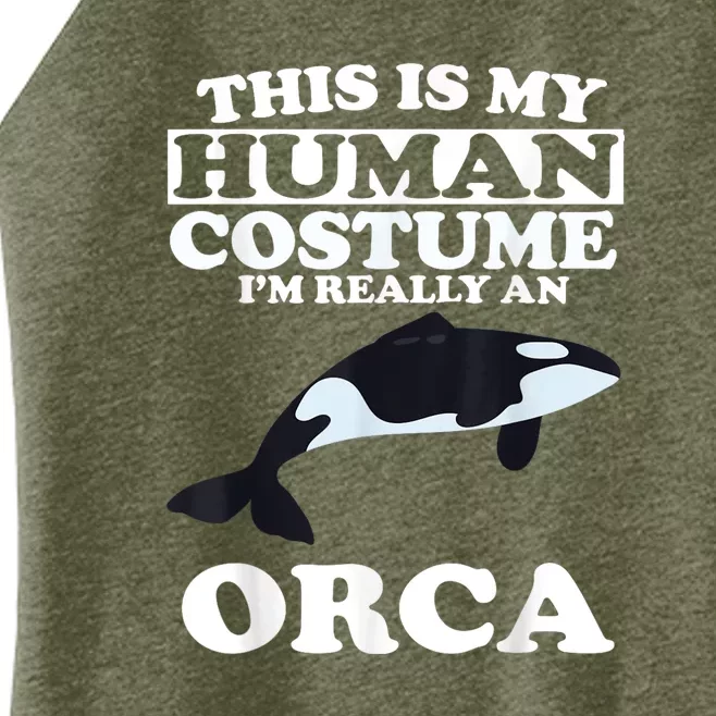 Orca Killer Whale Love Women’s Perfect Tri Rocker Tank