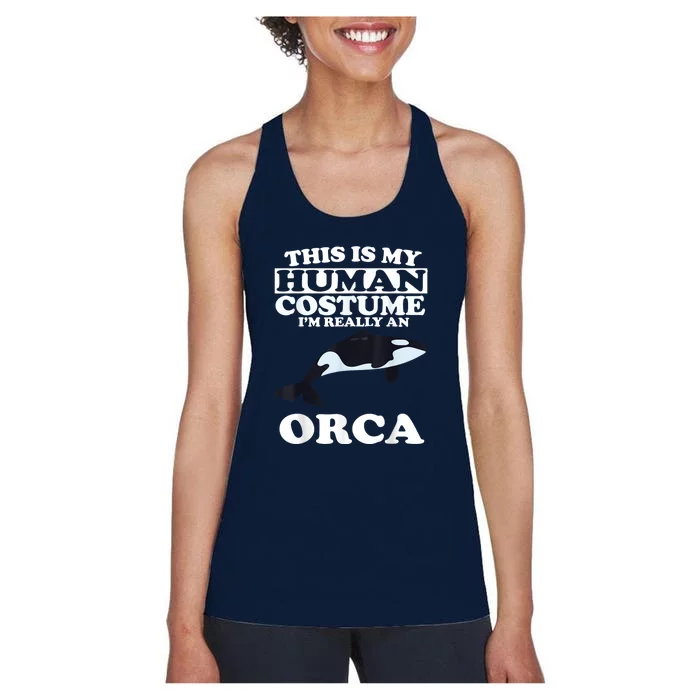 Orca Killer Whale Love Women's Racerback Tank