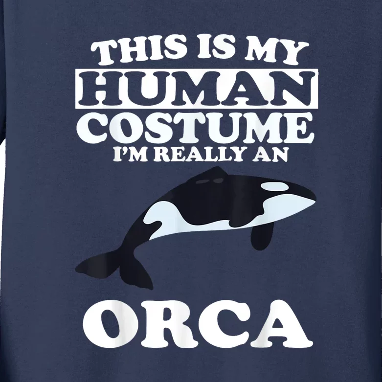 Orca Killer Whale Love Kids Long Sleeve Shirt